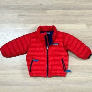 Patagonia Baby Puffer Coat Red size 6-12mo